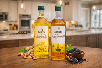 Sareera Cold Pressed Groundnut + Sesame(Gingelly) Oil - 1Ltr