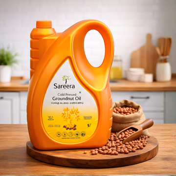 Sareera Cold Pressed Groundnut Oil - 5 Ltr