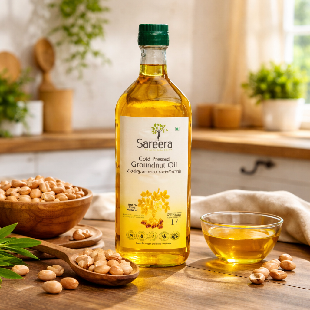Sareera Cold Pressed Groundnut Oil - 1 Ltr