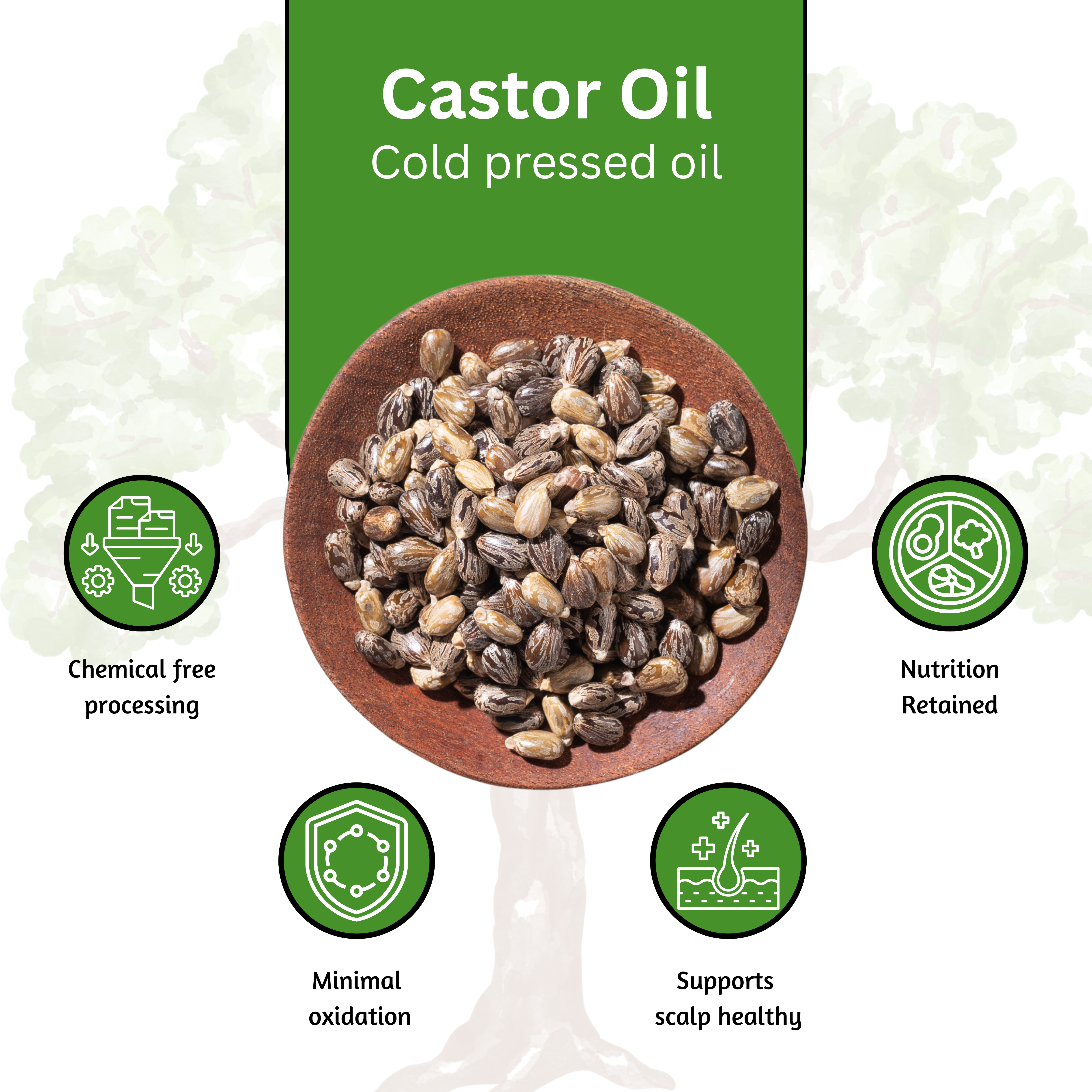Sareera Cold Pressed Castor Seed Oil - 1 Ltr
