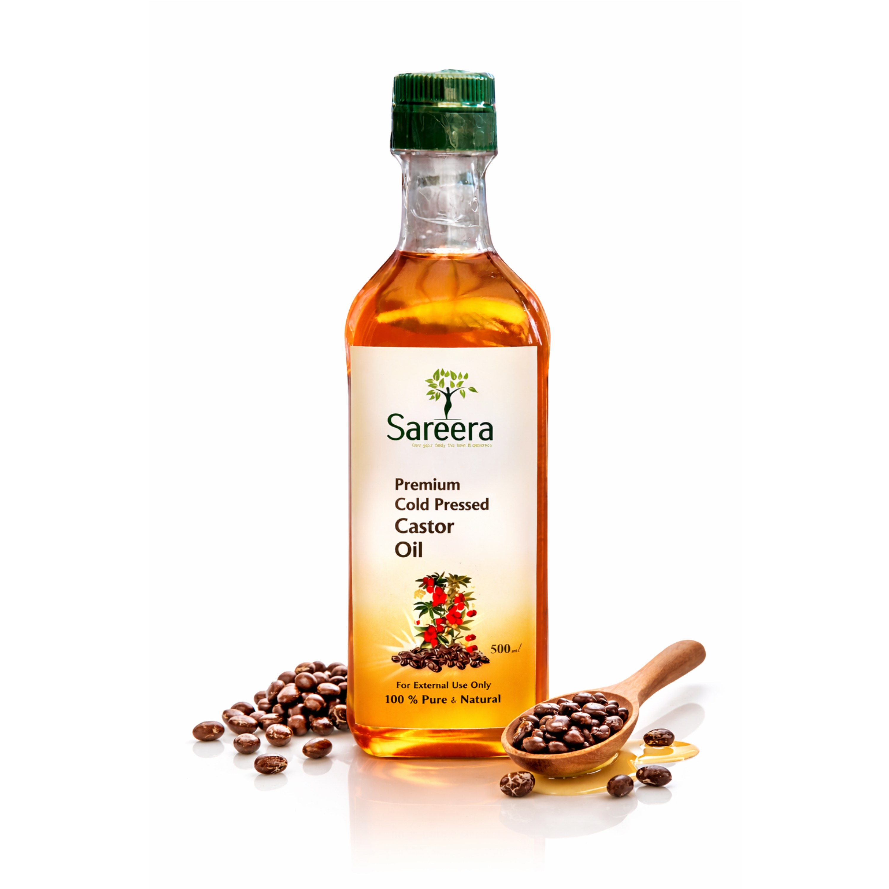 Sareera Cold Pressed Castor Seed Oil - 500 ML