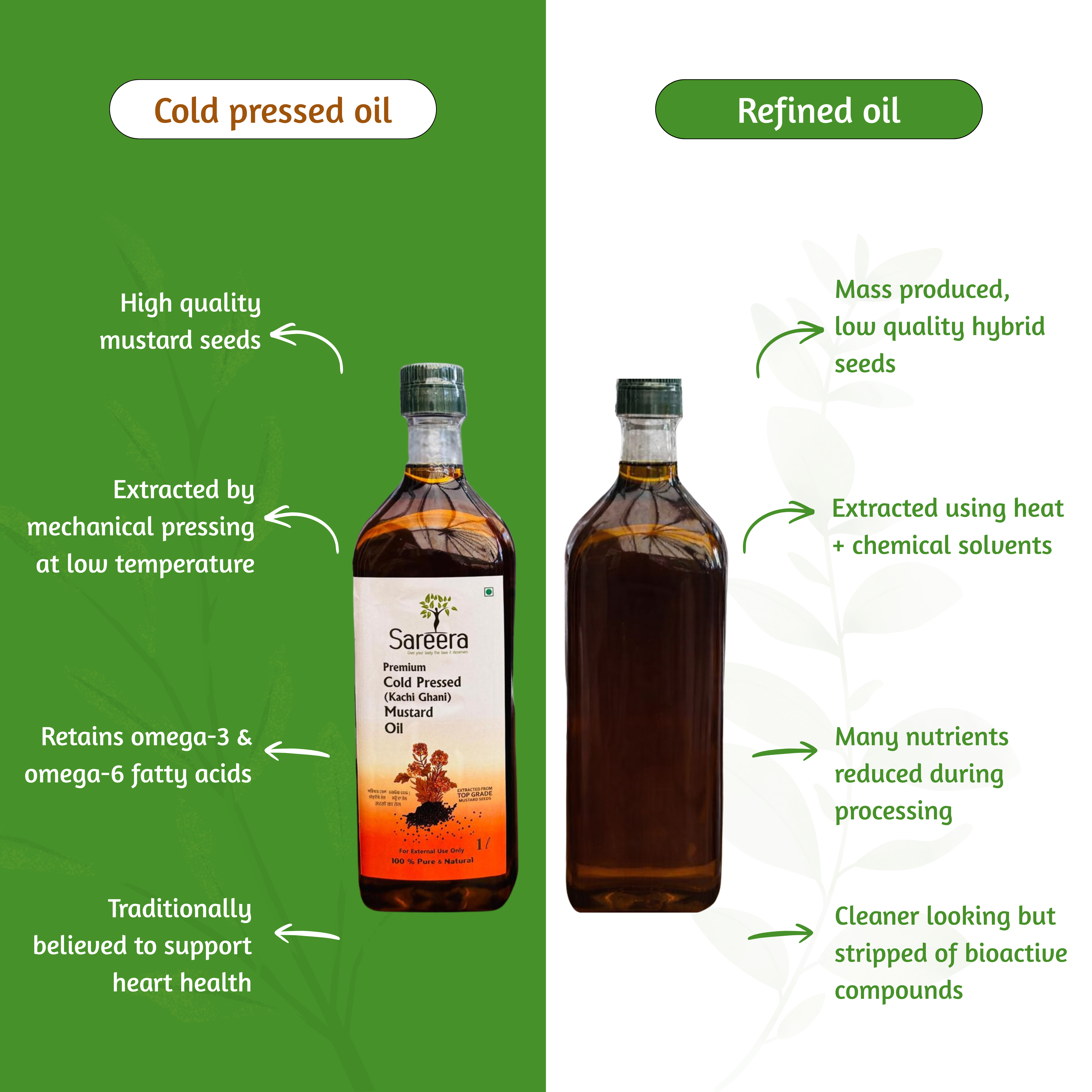 Sareera Cold Pressed Mustard Oil