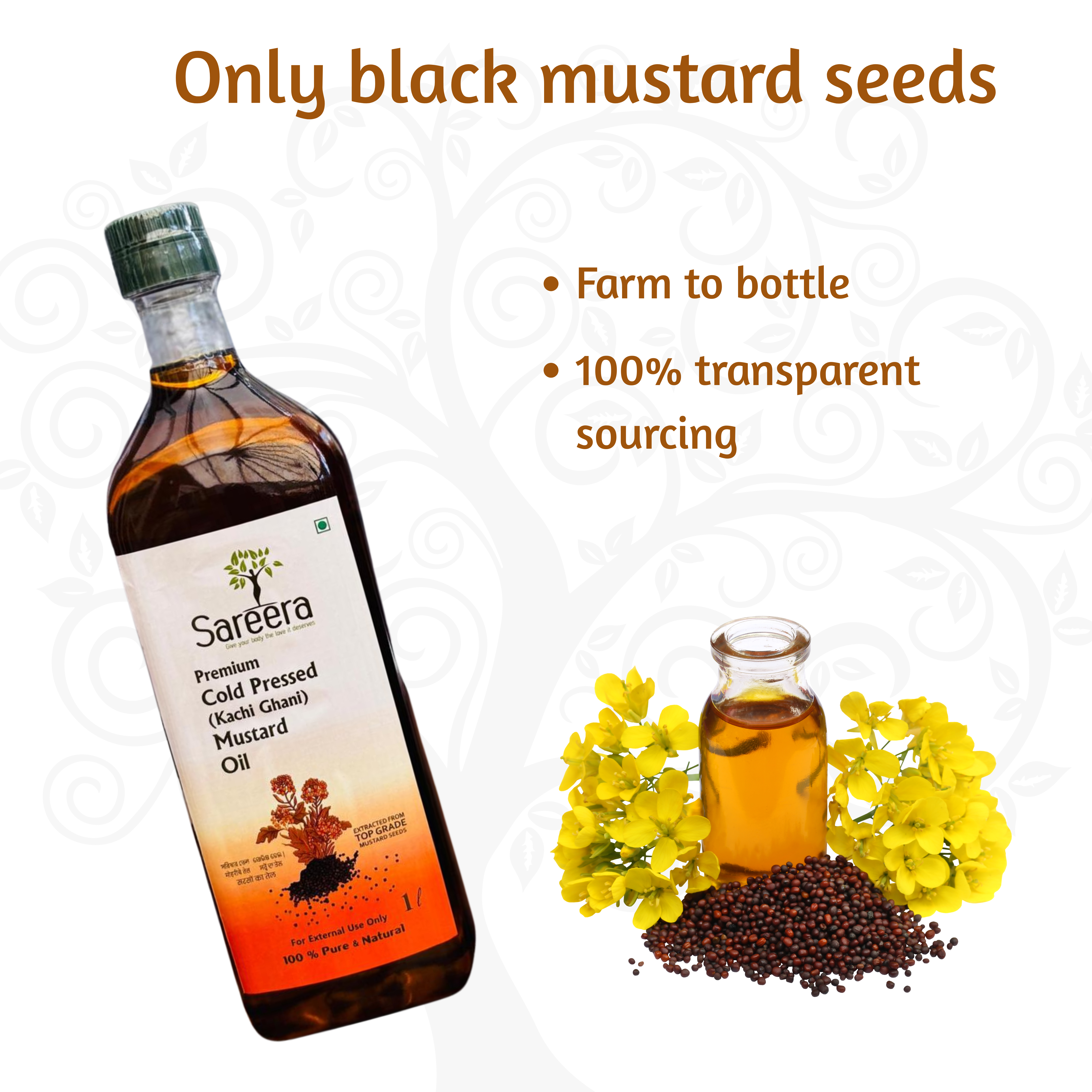 Sareera Cold Pressed Mustard Oil