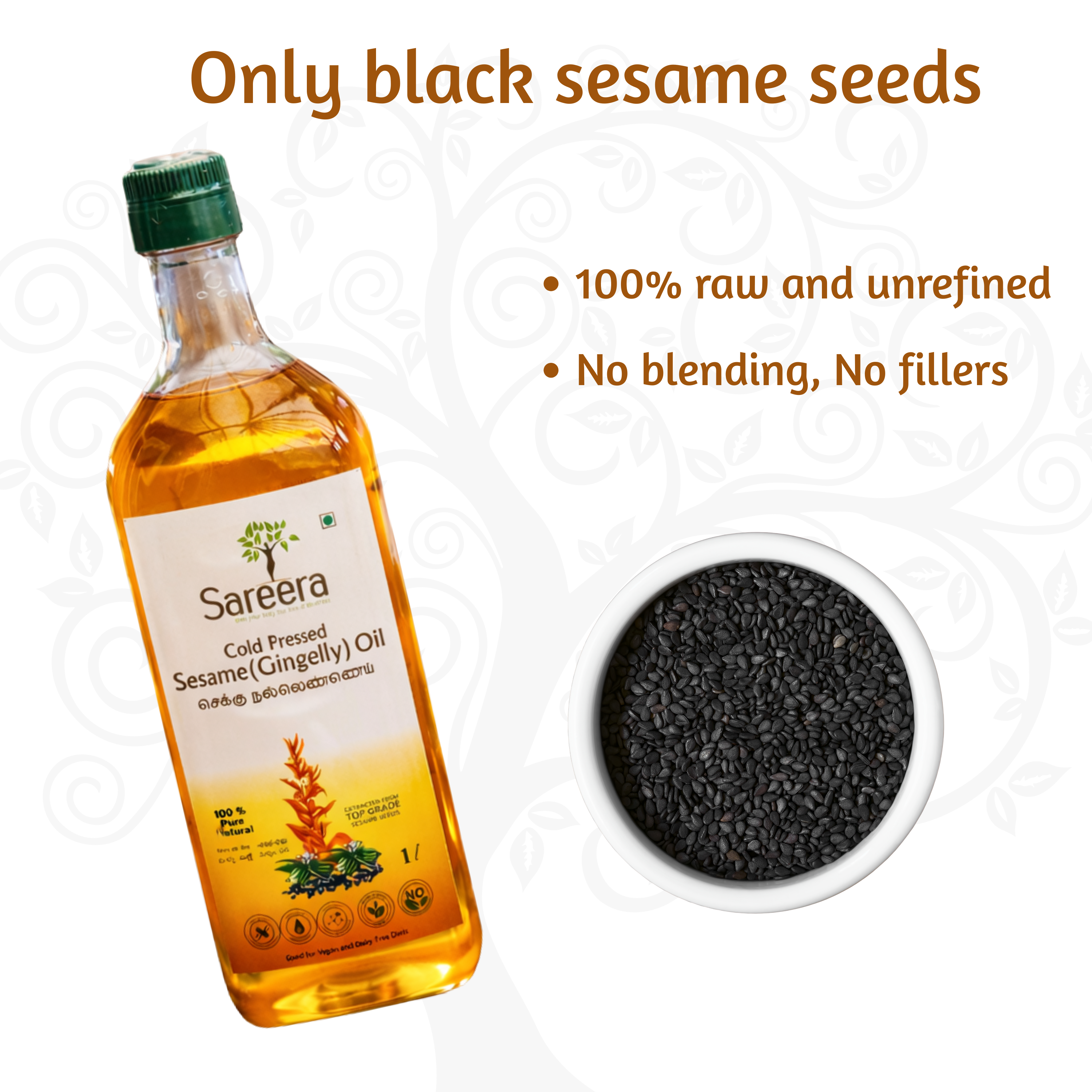 Sareera Cold Pressed Sesame(Gingelly) Oil