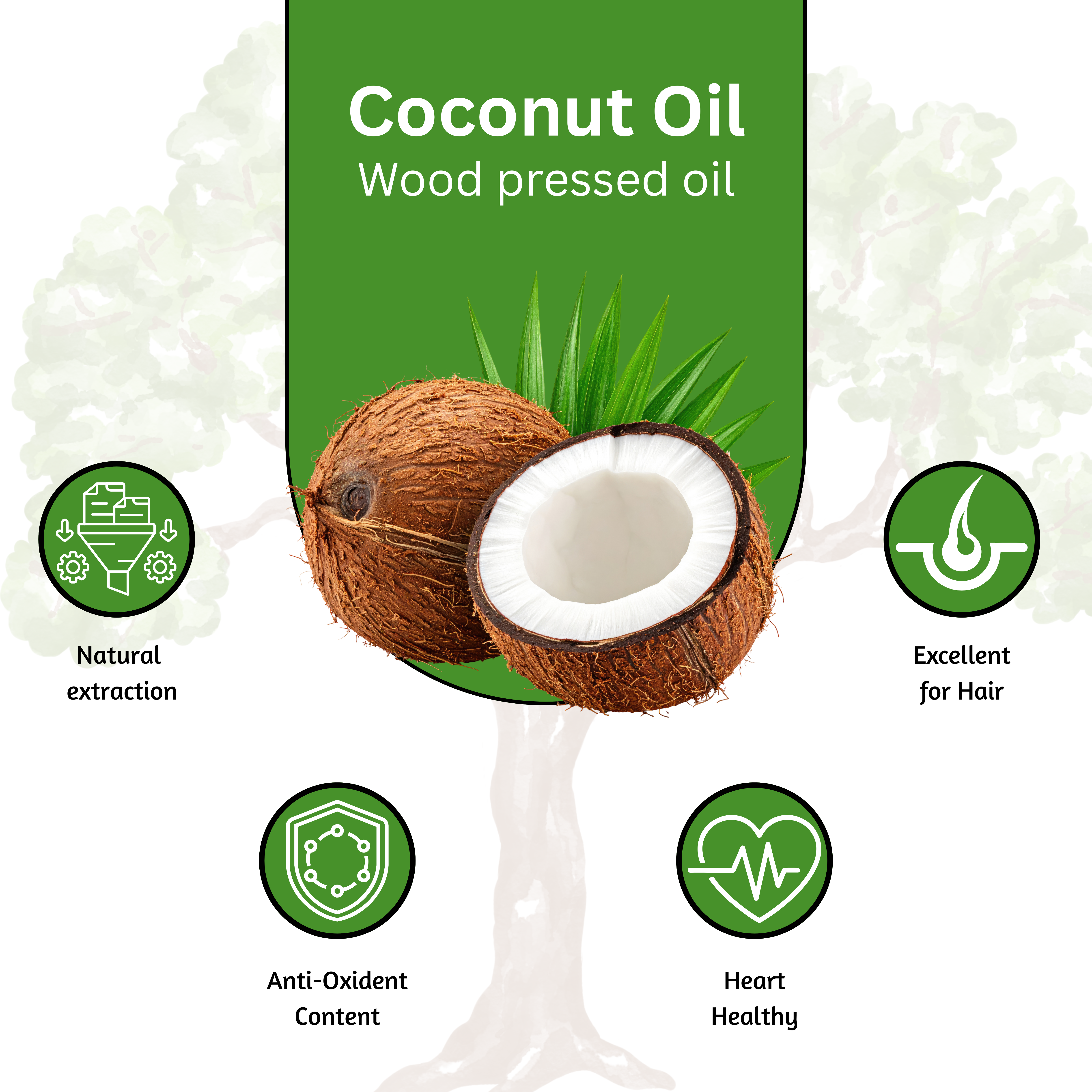 Sareera Wood Pressed Coconut Oil - 5 Ltr