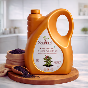 Sareera Wood Pressed Sesame(Gingelly) Oil - 5 Ltr