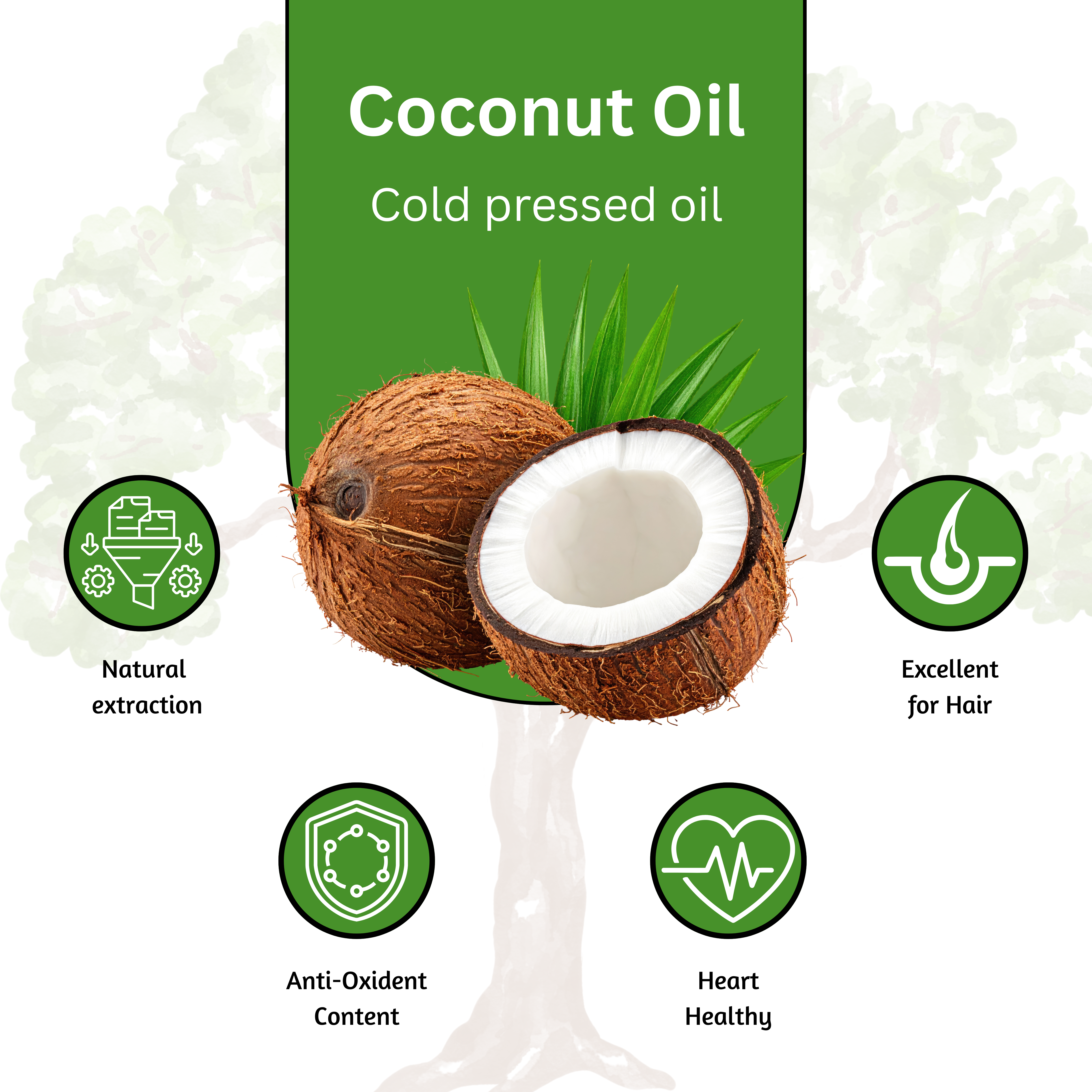 Sareera Cold Pressed Coconut Oil - 1 Ltr