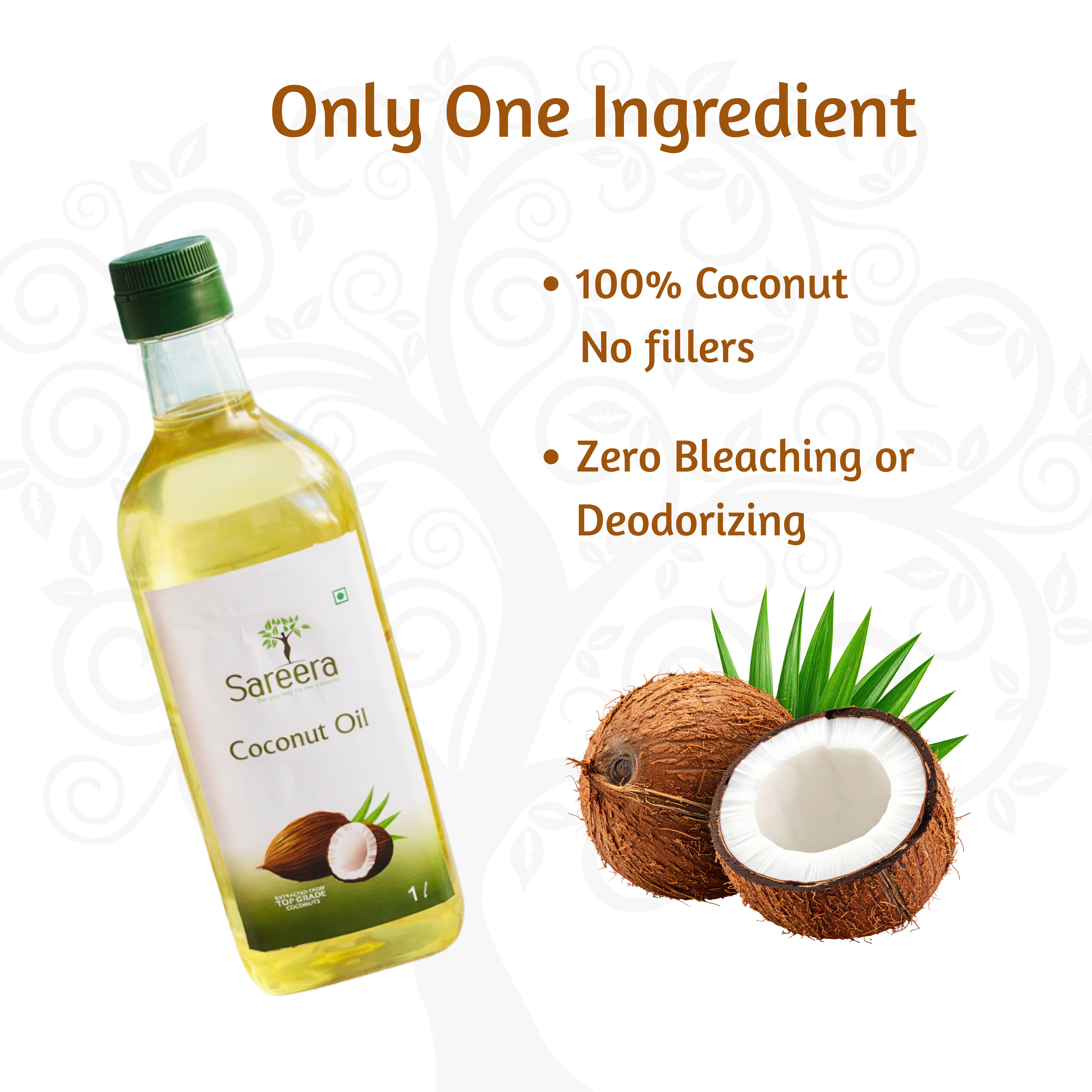 Sareera Cold Pressed Coconut Oil - 1 Ltr