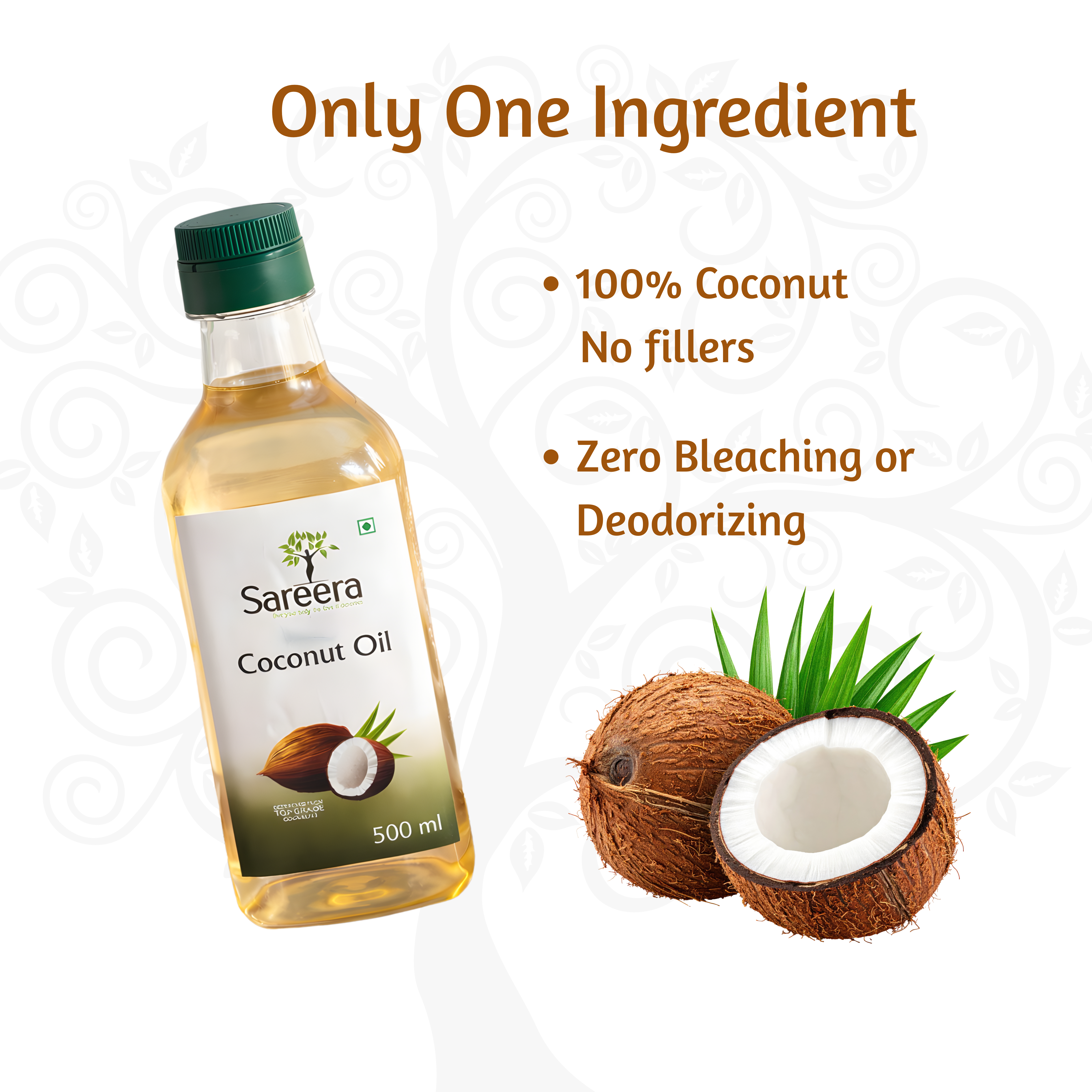 Sareera Cold Pressed Coconut Oil - 500 ML