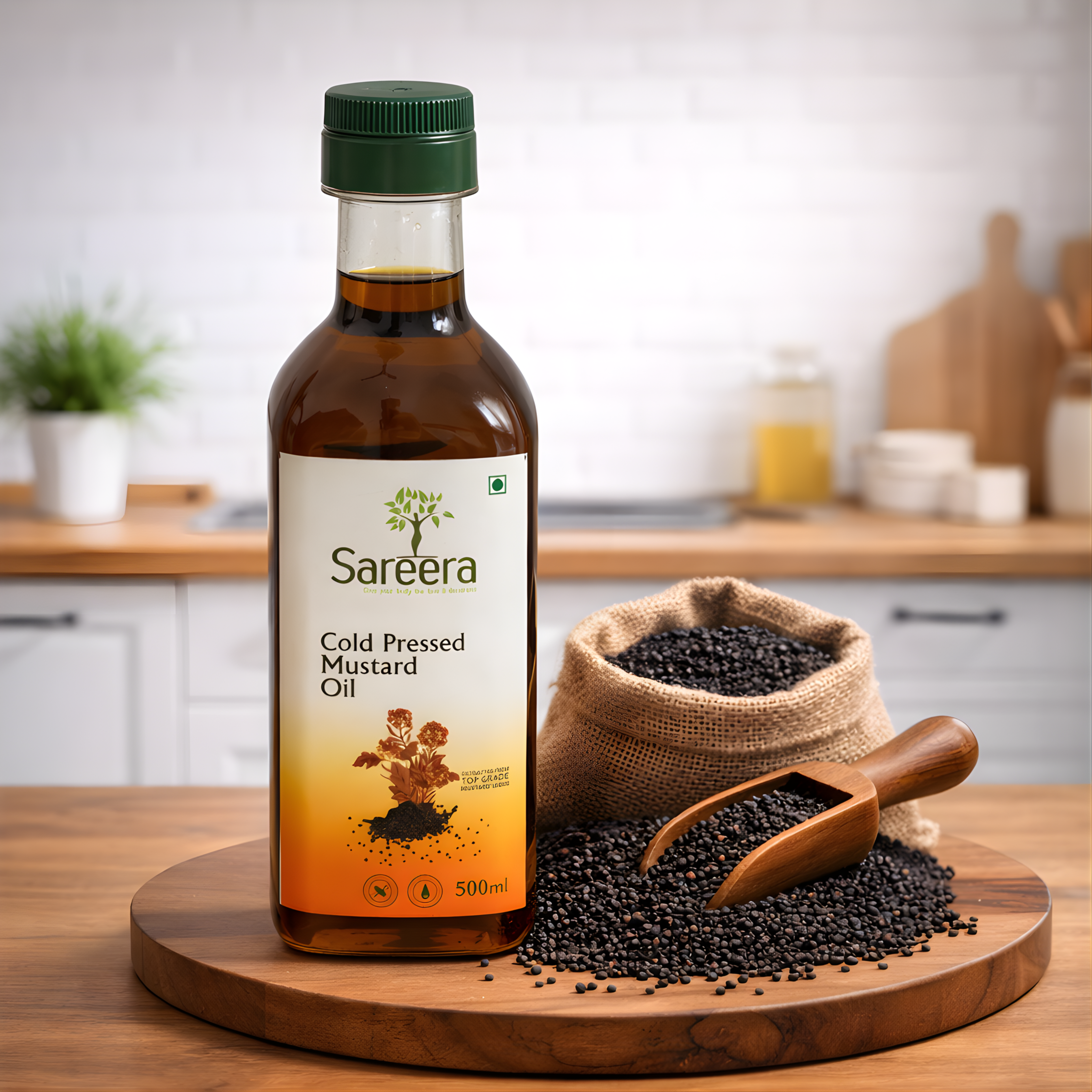 Sareera Cold Pressed Mustard Oil - 500 ML