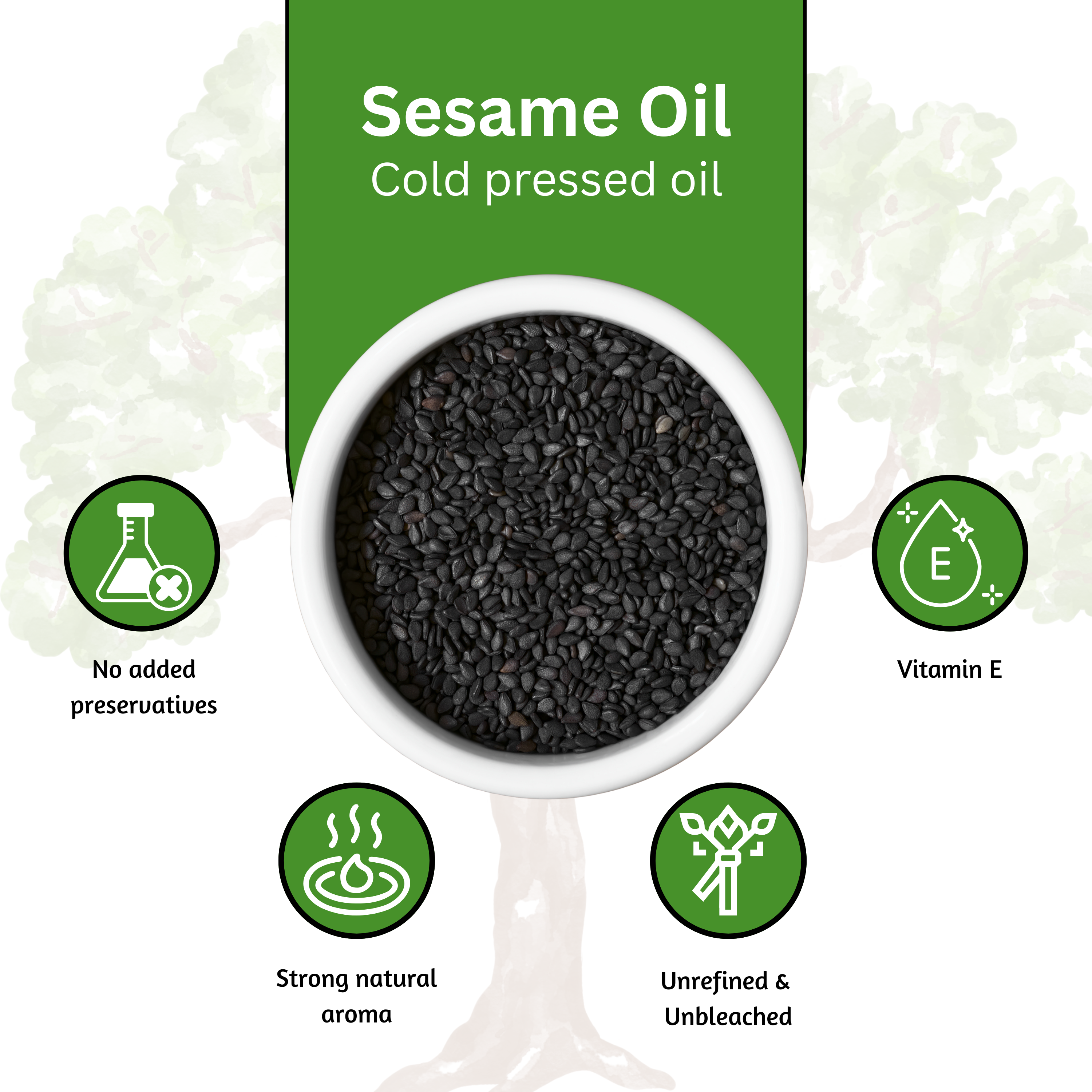 Sareera Cold Pressed Sesame(Gingelly) Oil - 5 Ltr