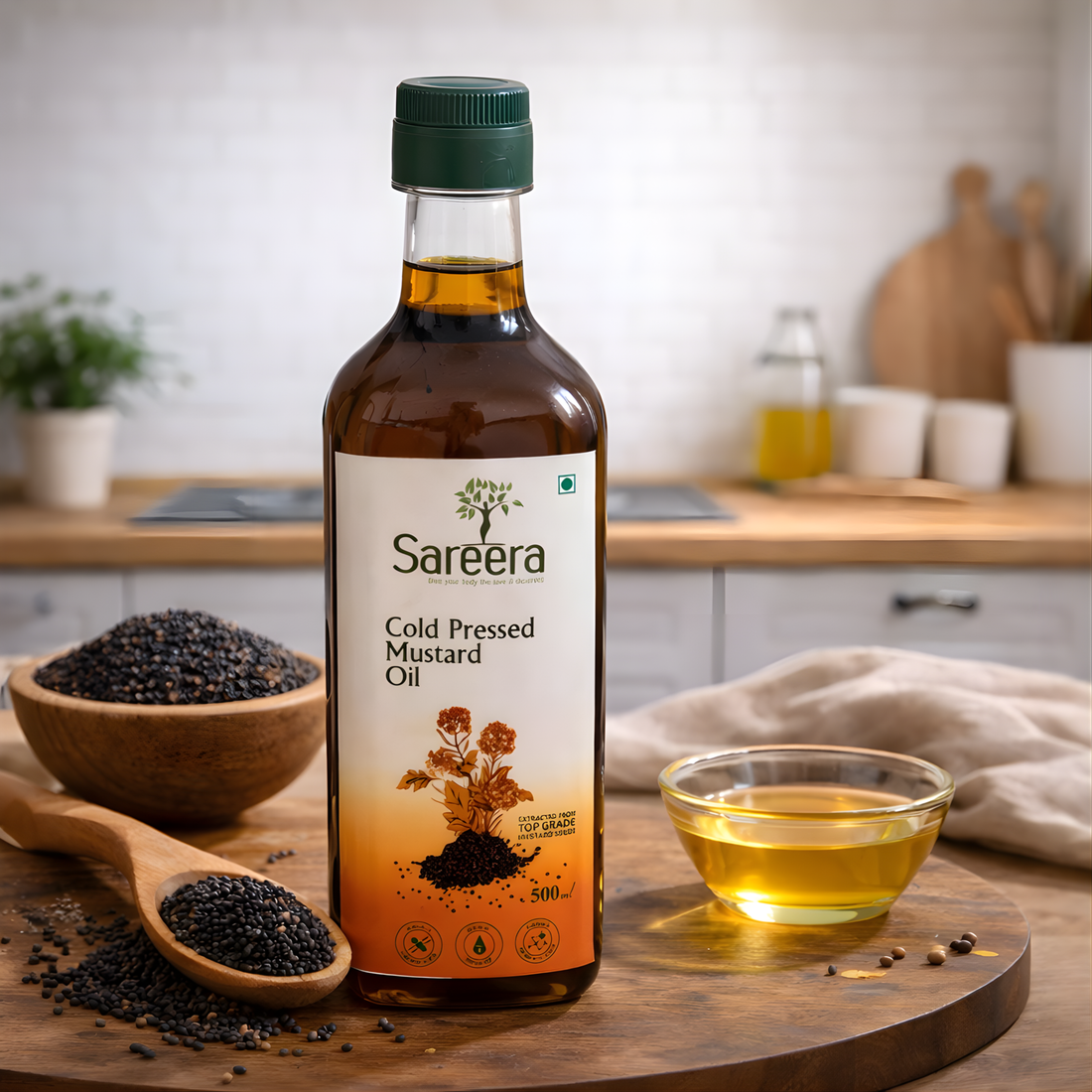 Sareera Cold Pressed Mustard Oil - 500 ML