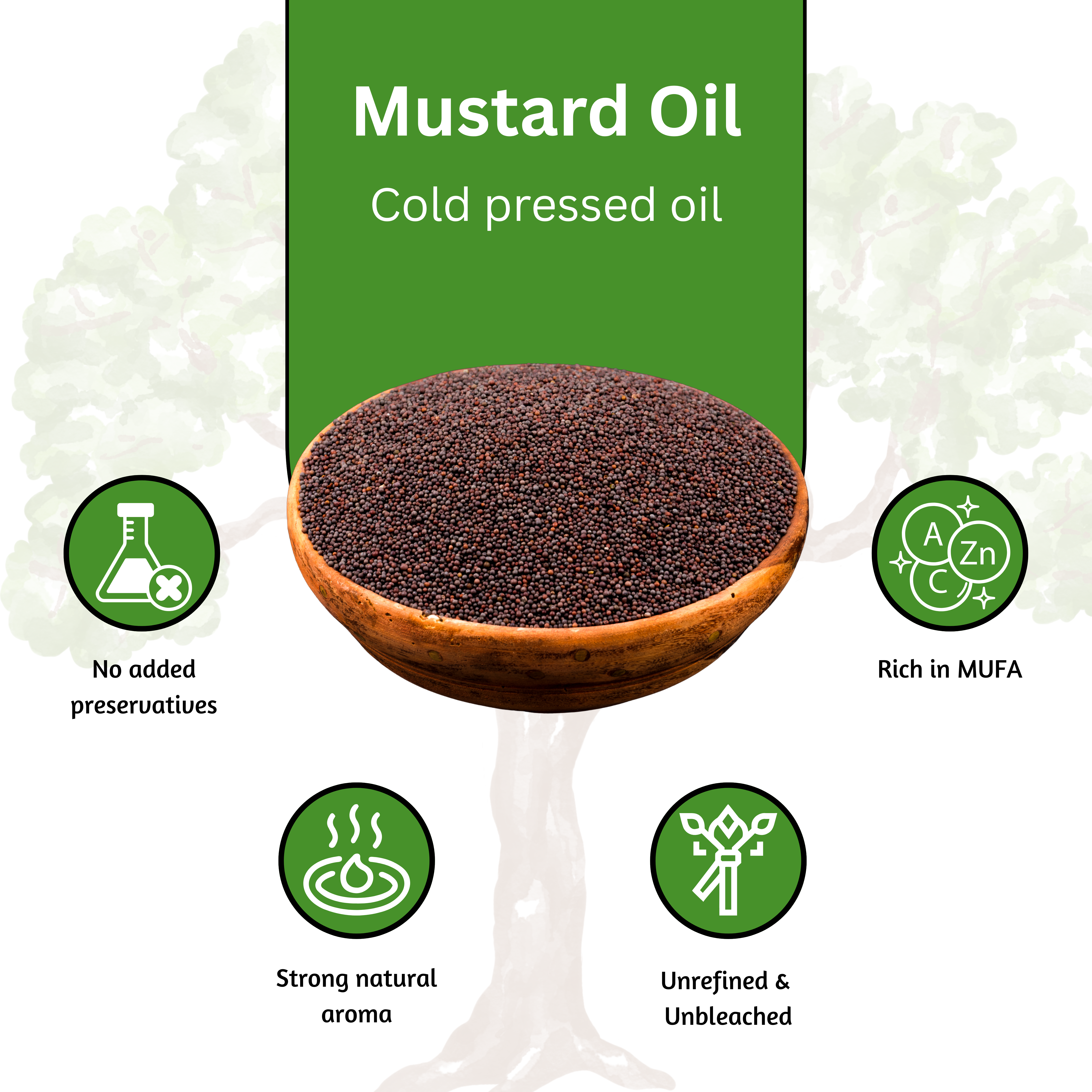 Sareera Cold Pressed Mustard Oil - 500 ML