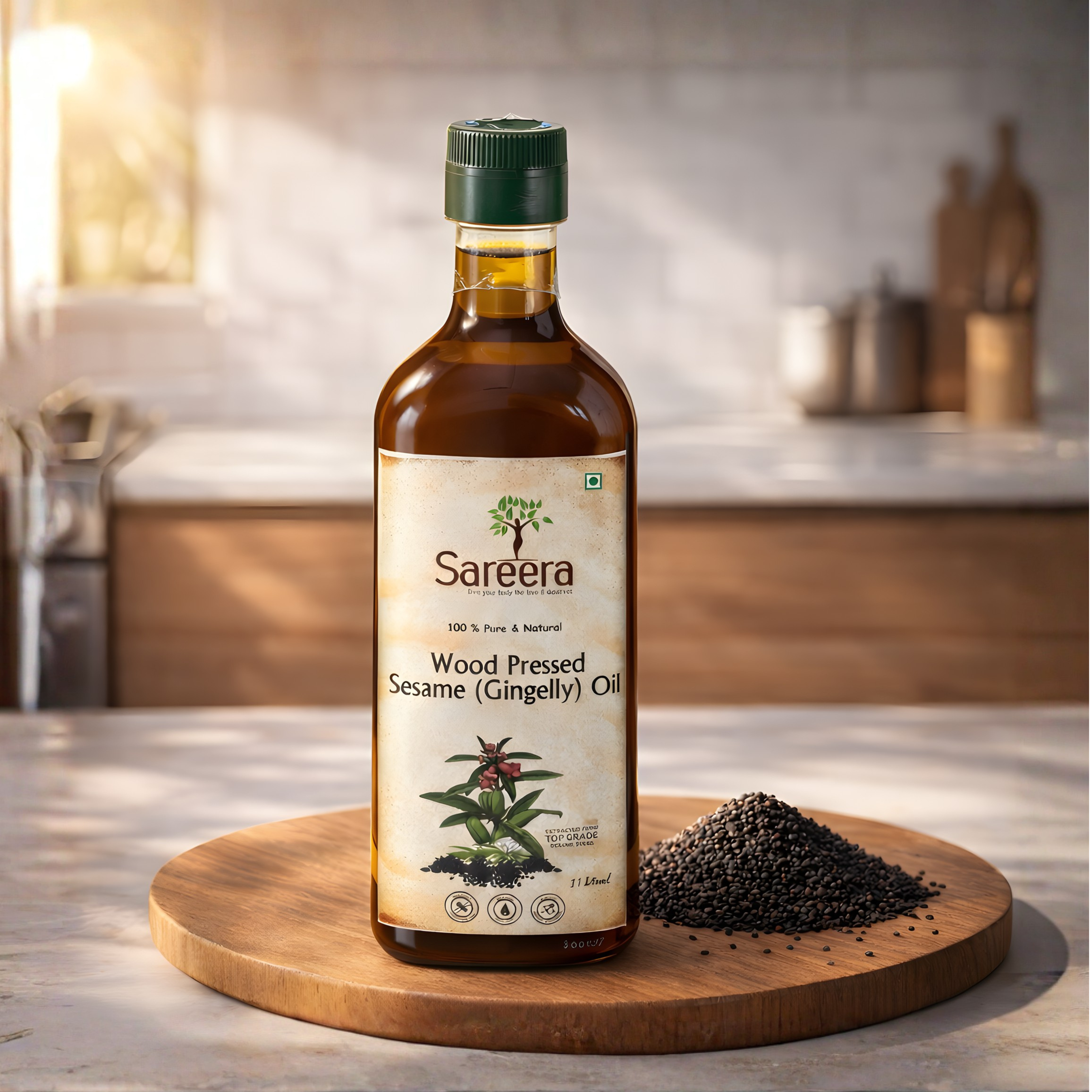 Sareera Wood Pressed Sesame(Gingelly) Oil