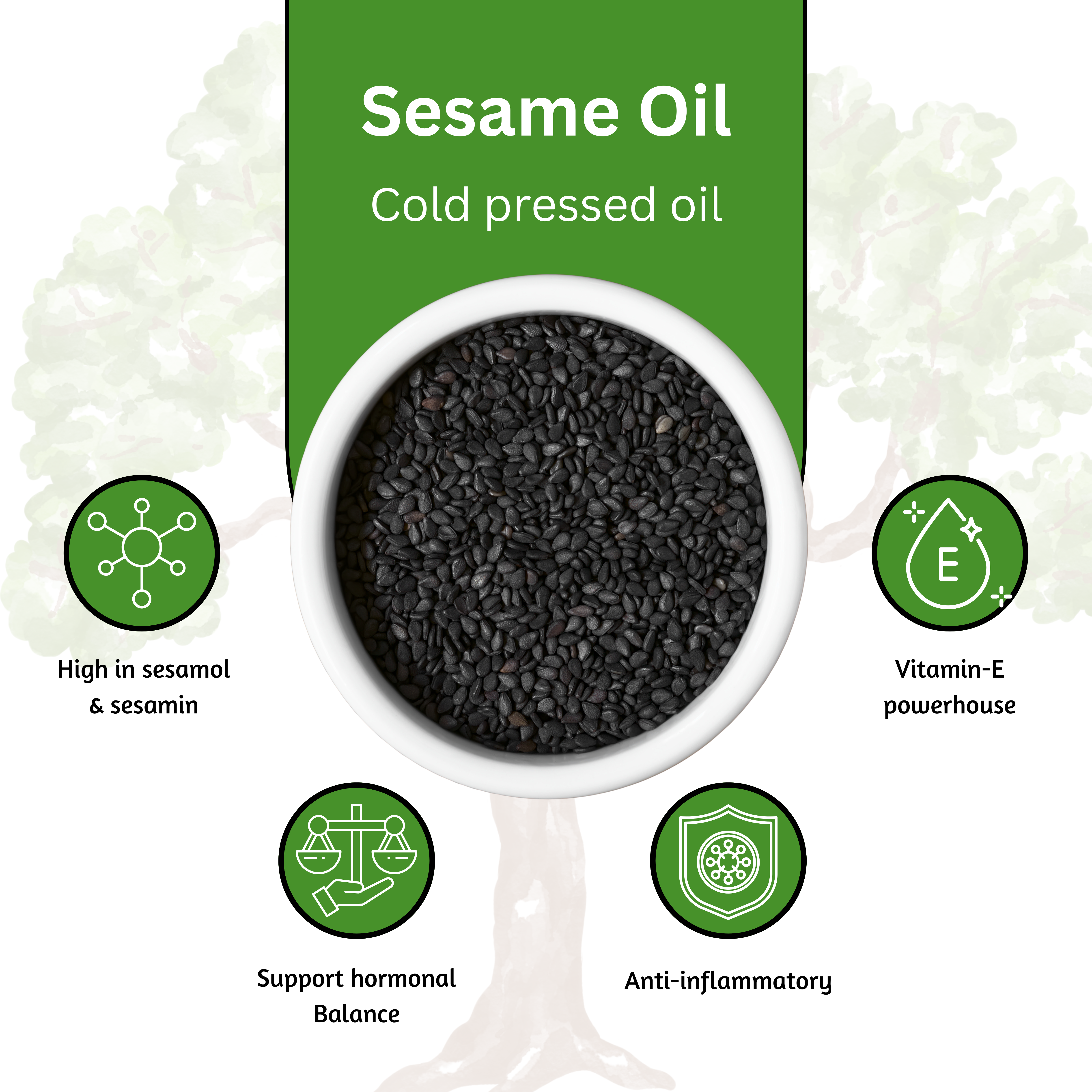 Sareera Cold Pressed Sesame(Gingelly) Oil - 500 ML